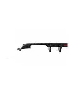Diffuser Πίσω Προφυλακτήρα Για VW Golf VII (7.5) 17-20 Facelift R-Look Μαύρο Γυαλιστερό Με Led Στοπάκι 