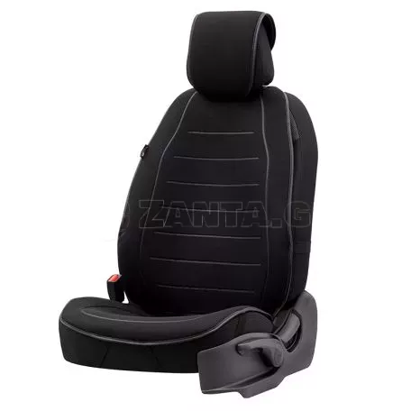 Πλατοκάθισμα Αυτοκινήτου Otom Active Line Ύφασμα Lacoste Ανάγλυφο Μαύρο ACTL-101 1 Τεμάχιο 