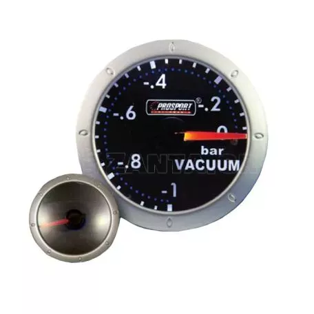 Όργανο Υποπίεσης Αέρα Vacuum Prosport Diamond Series Mirror Look Φιμέ 52mm 270 Μοίρες 