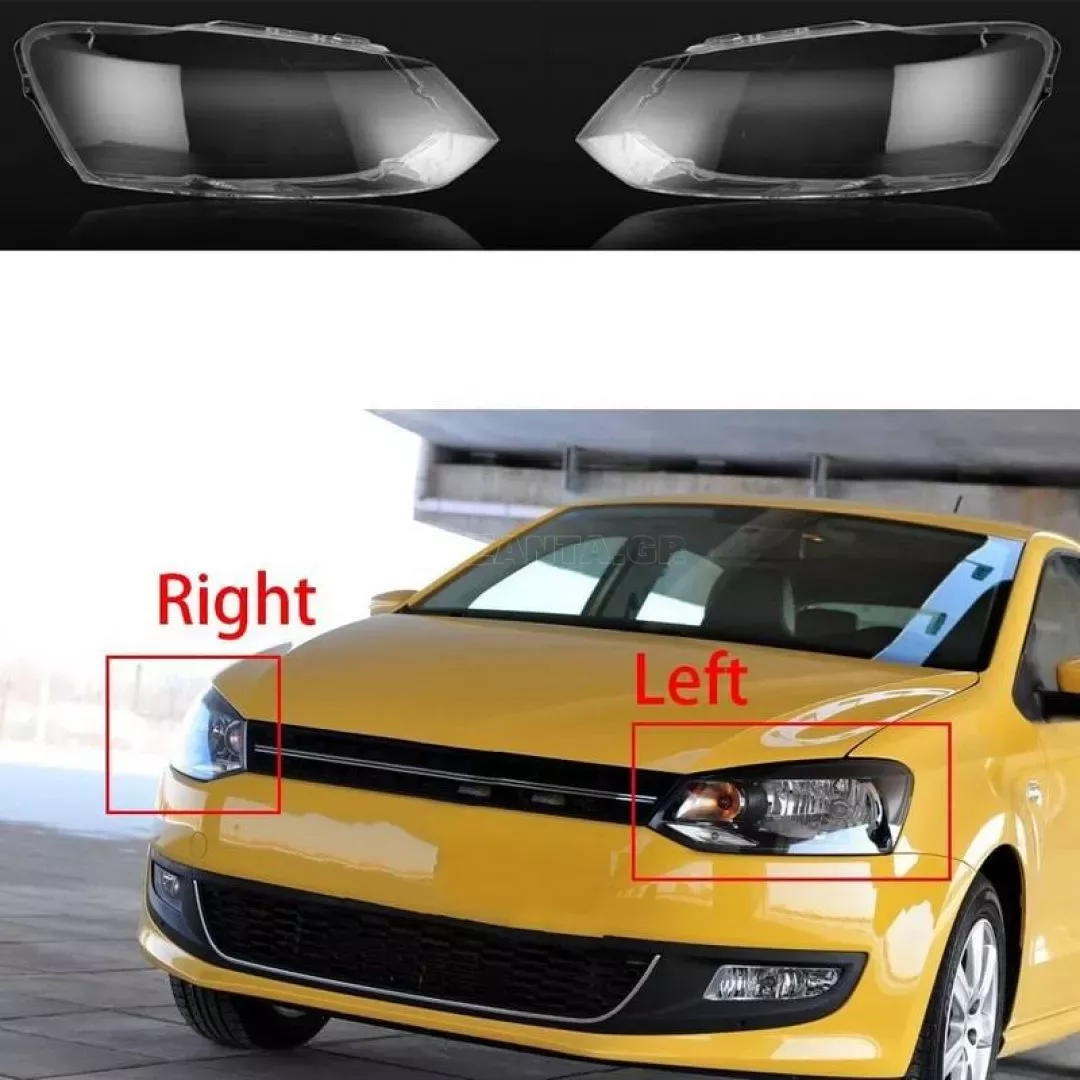 Κρύσταλλα Φαναριών Για VW Polo 6R 2009-2013 Ζευγάρι 2 Τεμάχια