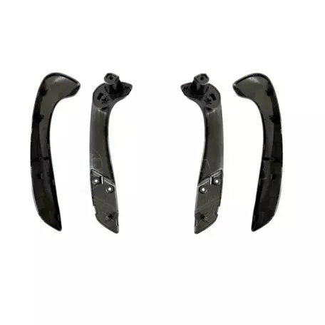 Χειρολαβές Πόρτας Εσωτερικές Για Renault Megane 3 09-17 / Fluence 09-15 Εμπρός Αριστερά & Δεξιά Σετ 4 Τεμαχίων Μαύρο 