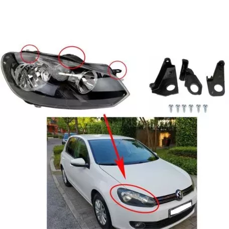 Βάσεις Επισκευής Δεξιού Φαναριού Για VW Golf VI (6) 08-13 