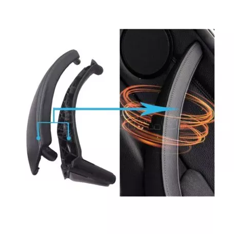 Χειρολαβή Πόρτας Εσωτερική Για Bmw X5 E70 07-13 / X6 E71 08-15 Εμπρός & Πίσω Δεξιά Σετ 2 Τεμαχίων Μαύρο 