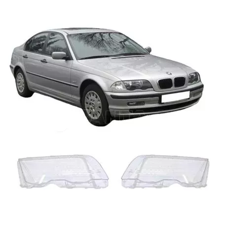 Κρύσταλλα Φαναριών Για Bmw 3 Series E46 98-01 Sedan / Kombi Ζευγάρι 2 Τεμάχια 