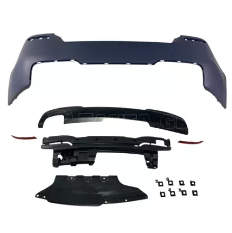 Πίσω προφυλακτήρας για BMW F10 - M pack design με ή χωρίς ανοίγματα για parktronic 