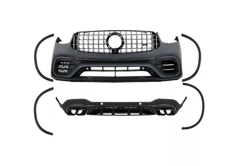 Body Kit Για Mercedes-Benz GLC SUV X253 Facelift 2020-2021 Amg Line GLC63sAmg Look Με Προφυλακτήρες, Μάσκα, Μπούκες