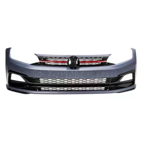 Μπροστινός Προφυλακτήρας Για VW Polo AW 18+ GTI Look Με Μάσκα & Προβολείς 