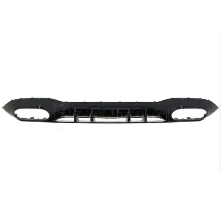 Diffuser Πίσω Προφυλακτήρα Για Mercedes-Benz A-Class W177 19+ Sedan Amg Look Με Μαύρες Μπούκες 