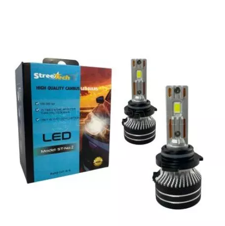 Led λάμπες  9006 / HB4 Streetech μοντέλο STN2 για μεσαία ή μεγάλα φώτα 150 000 lux , 45 Watt - CANBUS 6000K - 1500% πιό έντονη φωτεινότητα 2τμχ. 