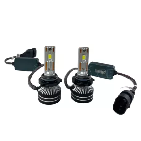 Led λάμπες  9006 / HB4 Streetech μοντέλο STN2 για μεσαία ή μεγάλα φώτα 150 000 lux , 45 Watt - CANBUS 6000K - 1500% πιό έντονη φωτεινότητα 2τμχ. 