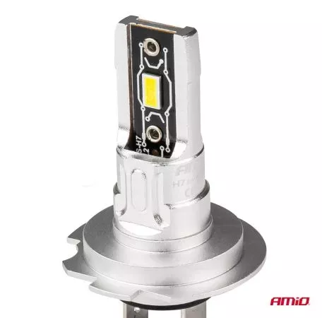 AMIO ΛΑΜΠΕΣ LED H7 H-SERIES 12>24V 50W 6500K 2225lm +200% CSP LED  AMiO - 2 TEM. 03332/AM 