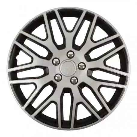 AMIO ΤΑΣΙ 16" DAKAR NC ΑΣΗΜΙ ΜΑΥΡΟ - AMIO ΣΕΤ 4ΤΕΜ ΣΕ KOYTI 8514/AM 