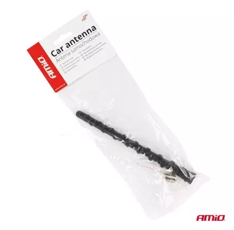 AMIO ΚΕΡΑΙΑ ΟΡΟΦΗΣ ANTM10 18cm ΜΕ 2 ΑΝΤΑΠΤΟΡΕΣ 5-6mm ΜΑΥΡΗ ΑΜΙΟ - 1 ΤΕΜ. 04160/AM 