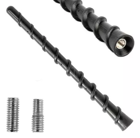 AMIO ΚΕΡΑΙΑ ΟΡΟΦΗΣ ANTM10 18cm ΜΕ 2 ΑΝΤΑΠΤΟΡΕΣ 5-6mm ΜΑΥΡΗ ΑΜΙΟ - 1 ΤΕΜ. 04160/AM 