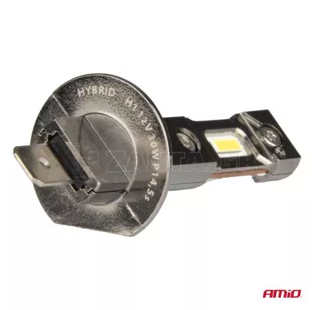AMIO ΛΑΜΠΕΣ LED H1 12V 60W 6.000K 5.600lm +400% CAN-BUS HYBRID SERIES AMIO - 2 τεμ. 04112/AM 
