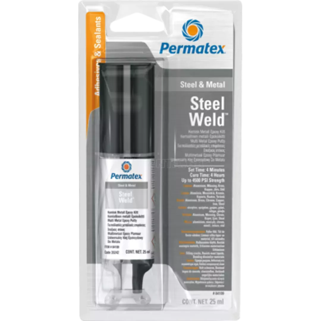 Permatex ΕΠΟΞΙΚΗ ΚΟΛΛΑ ΜΕΤΑΛΛΩΝ 4 ΛΕΠΤΩΝ 56gr 2 ΣΥΣΤΑΤΙΚΩΝ PMX.84109