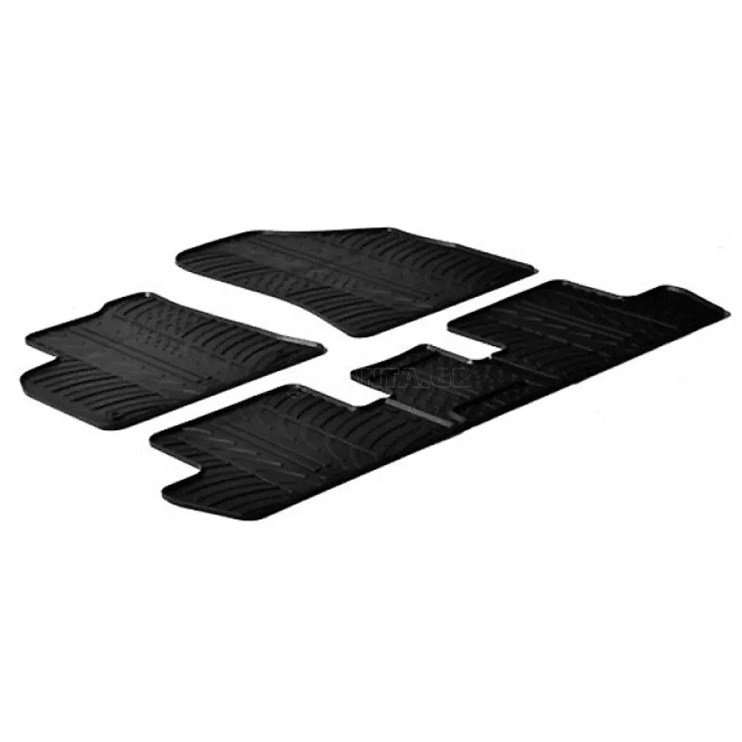 Lampa ΜΑΡΚΕ ΠΑΤΑΚΙΑ ΣΕ ΣΚΑΦΗ ΛΑΣΤΙΧΟ ΓΙΑ PEUGEOT 3008 05/2009-09/2016 / PEUGEOT 5008 11/2009-12/2016 SUMISURA ΣΕ ΜΑΥΡΟ ΧΡΩΜΑ ME ΚΟΥΜΠΩΜΑΤΑ LAMPA - 4 ΤΕΜ. L2435.4