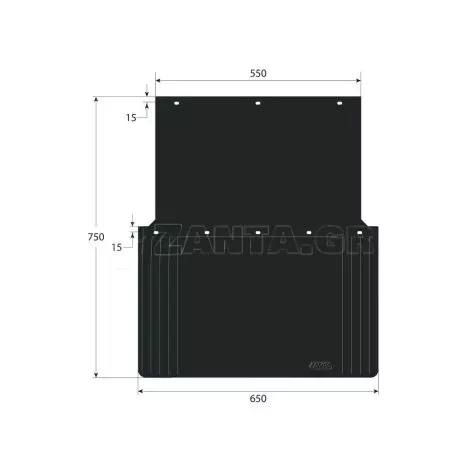 Lampa ΛΑΣΠΩΤΗΡΕΣ ΦΟΡΤΗΓΟΥ PVC ΜΑΥΡΟΙ ΜΕ ΕΓΚΡΙΣΗ 650x750x550mm LAMPA - 2 ΤΕΜ. L1424.5 