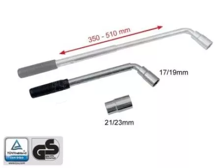 Κλειδί για ζάντες για μεγέθη 17, 19, 21, 23mm "Petex" - 1τμχ. 