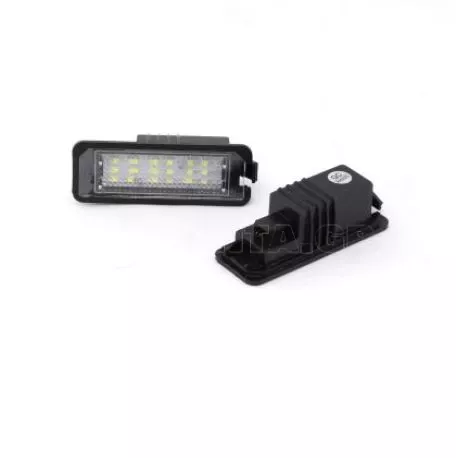Πλαφονιέρα πίσω πινακίδας για Vw Golf 5,6,7 CANBUS / Polo 6R / Passat 3C CC / με 18 φωτεινά led, 76x27 mm - 2 τμχ. 