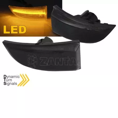 Φλας Καθρέπτη Για Renault Megane MK3 08-16, Scenic & Grand Scenic III 09-15, Fluence 09-19, Laguna 07-15 Dynamic Led Φιμέ 2 Τεμάχια 