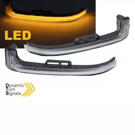 Φλας Καθρέπτη Για Peugeot 3008 16-20 & 21+, 5008 16+ / Citroen C5 Air Cross 18+ Dynamic Canbus Led Άσπρα 2 Τεμάχια 