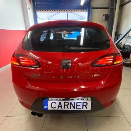 Πισινά Φανάρια Set Για Seat Leon 1P 05-09 Led Κόκκινο/Φιμέ Sonar 