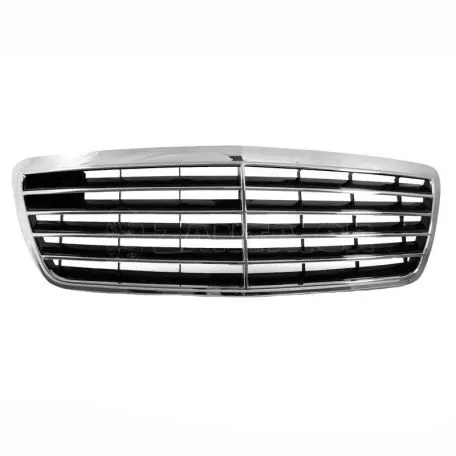 Μάσκα Για Mercedes-Benz E-Class W210 99-02 Avantgarde Χρώμιο/Μαύρο 1 Τεμάχιο 