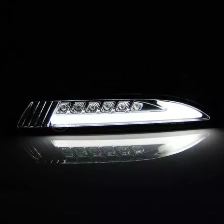 Μπροστινά Φλας Για Vw Scirroco 08-14 Led Tube & DRL Smoke 2 Τεμάχια Reliable Auto Parts 