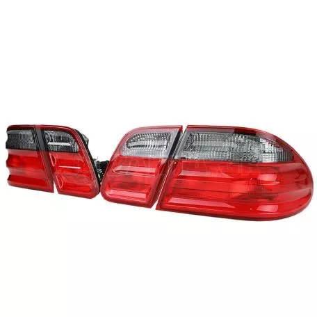 Πισινά Φανάρια Set Για Mercedes-Benz E-Class W210 95-02 Κόκκινο/Φιμέ Depo 