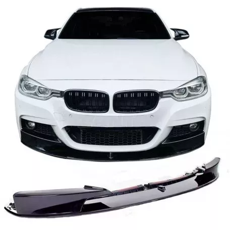 Μπροστινό Spoiler Για Bmw 3 F30/F31 11-19 M-Packet Γυαλιστερό Μαύρο M-Performance Look 1 Τεμάχιο 