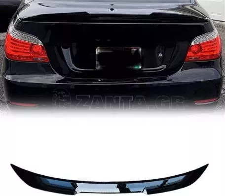 Αεροτομή Πορτ Παγκάζ Για Bmw 5 E60 03-11 M4 Look Lipspoiler Γυαλιστερή Μαύρη Από Πλαστικό 