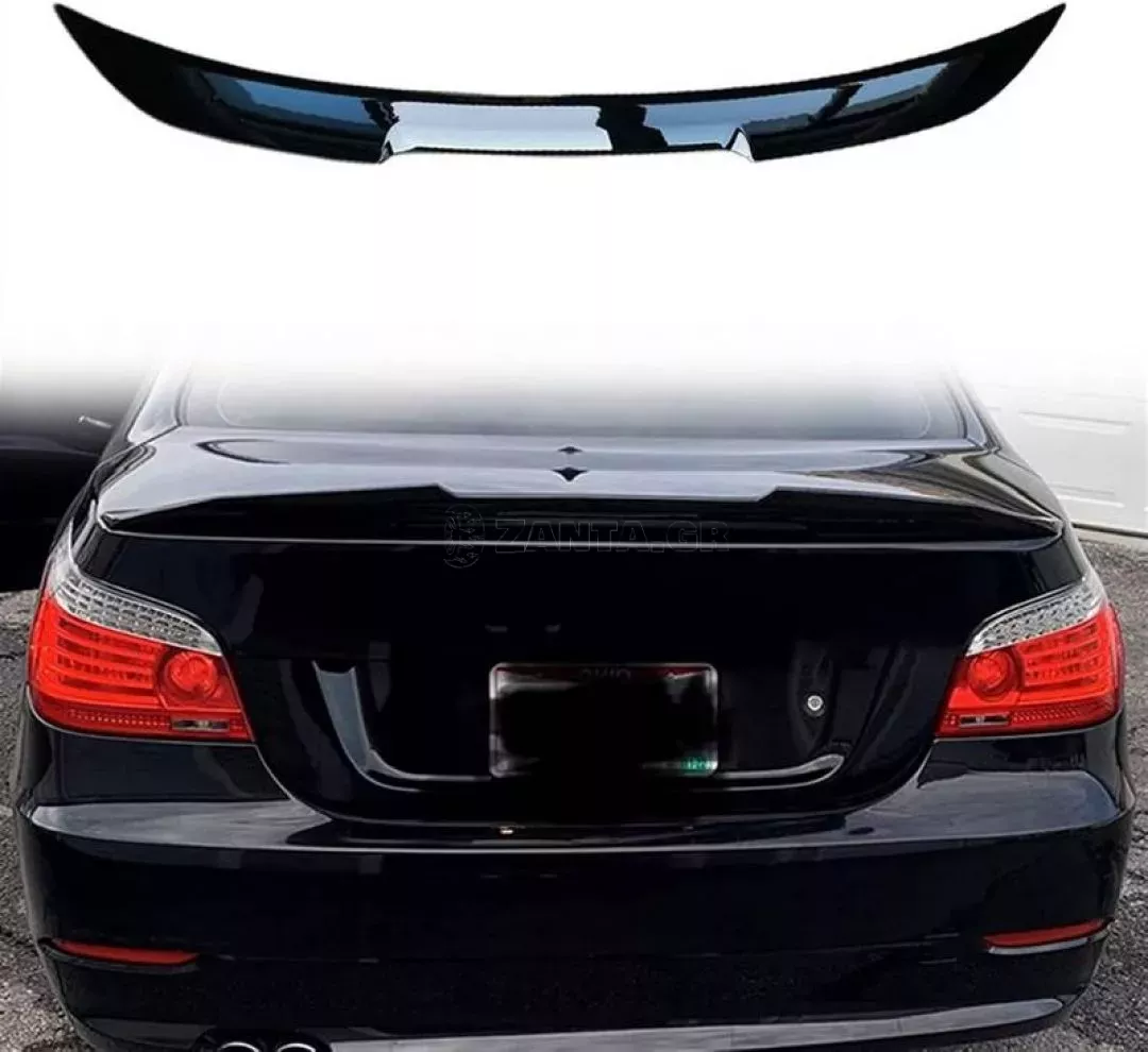 Αεροτομή Πορτ Παγκάζ Για Bmw 5 E60 03-11 M4 Look Lipspoiler Γυαλιστερή Μαύρη Από Πλαστικό