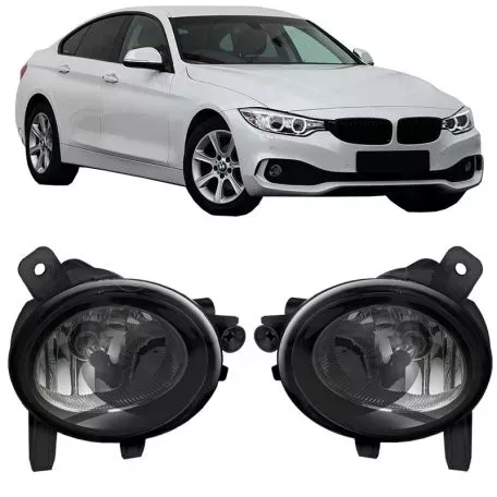 Προβολείς Ομίχλης Για BMW 1 F20, F21, 2 F45, F46, 3 F30, F31, F34 (GT), 4  F32, F33, F35, F36 Smoke / Φιμέ 2 Τεμάχια 