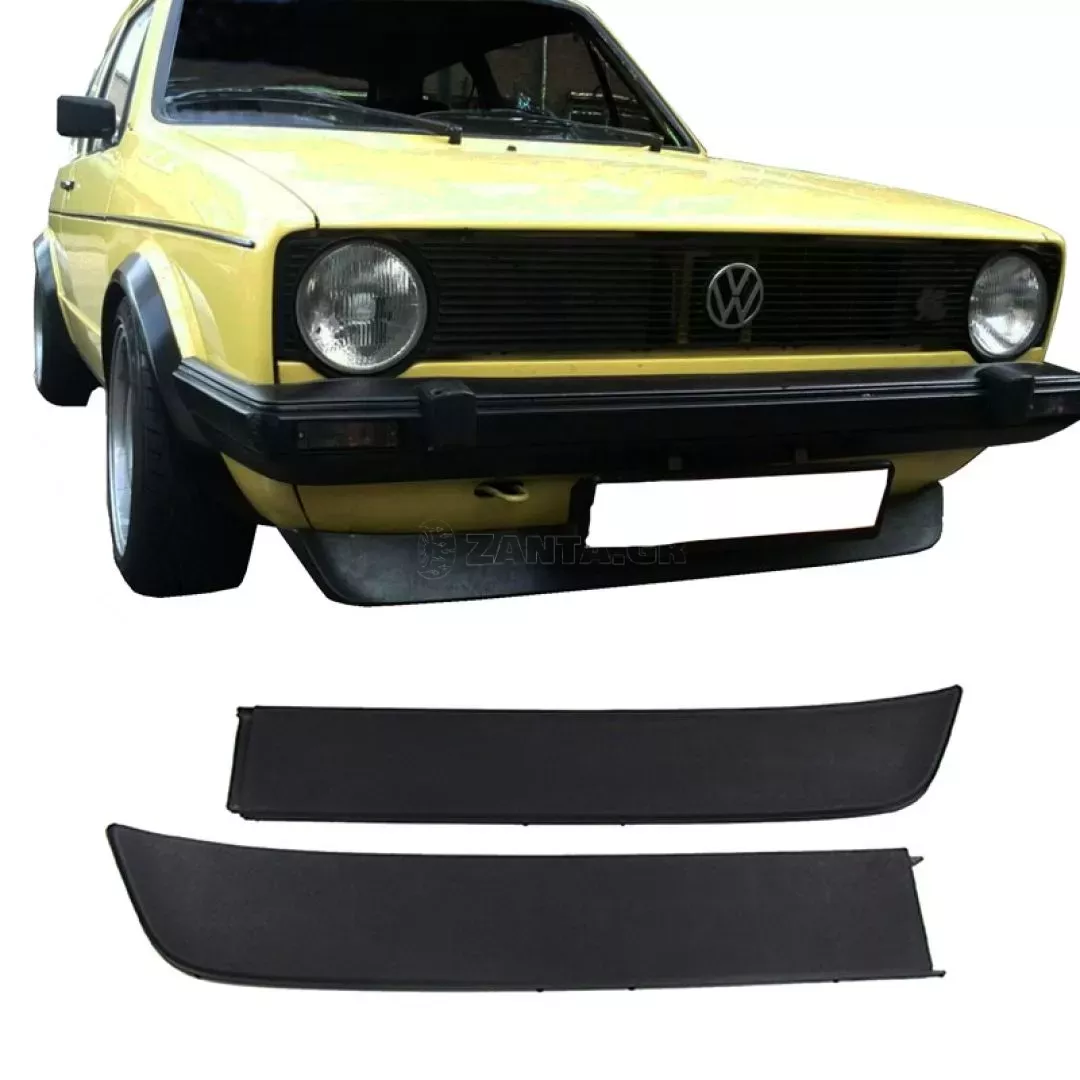 Μπροστινά Spoiler Δεξιά & Αριστερά Για VW Golf I (1) 74-83 / Jetta I (1) 79-94 / Caddy I (1) 82-92 GTI Look 2 Τεμάχια