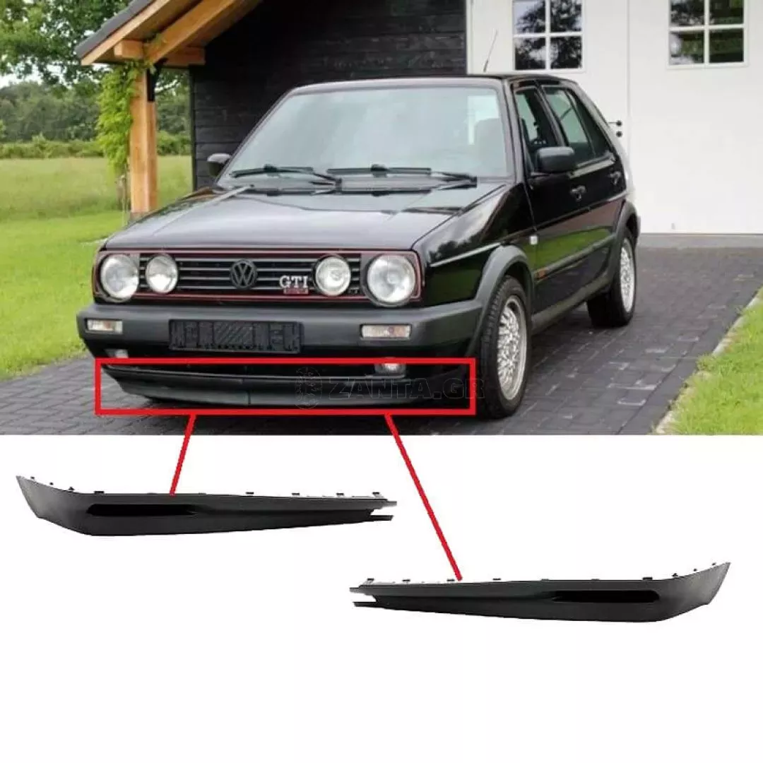 Μπροστινά Spoiler Δεξιά & Αριστερά Για VW Golf II (2) 83-92 GTI Look 2 Τεμάχια