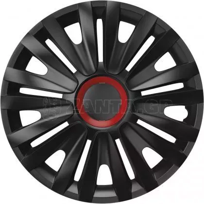 Τάσια Versaco Royal Red Ring / Μαύρο - 15'' σετ - 4τμχ.