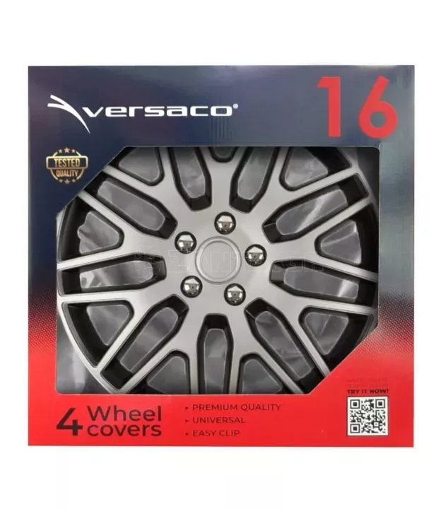 ΤΑΣΙ 16" DAKAR NC ΑΣΗΜΙ ΜΑΥΡΟ - AMIO ΣΕΤ 4ΤΕΜ ΣΕ KOYTI