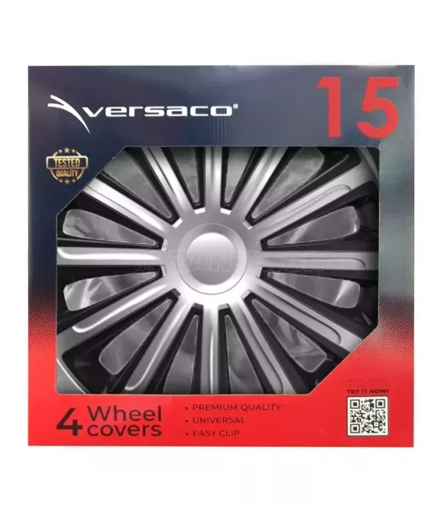 ΤΑΣΙ 15" HUBCAP TREND SILVER BLACK - - AMIO ΣΕΤ 4ΤΕΜ ΣΕ KOYTI