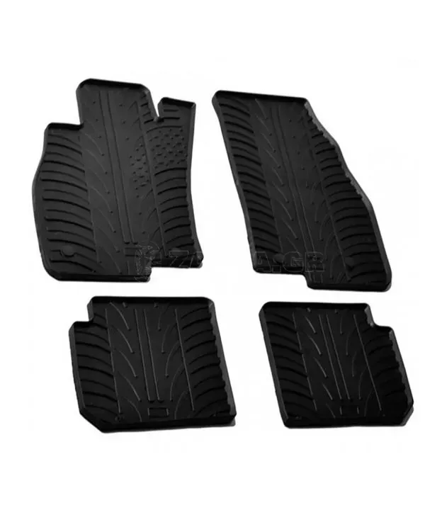 ΜΑΡΚΕ ΠΑΤΑΚΙΑ ΣΕ ΣΚΑΦΗ ΛΑΣΤΙΧΟ ΓΙΑ ALFA ROMEO MITO 09/2008-04/2019 SUMISURA ΣΕ ΜΑΥΡΟ ΧΡΩΜΑ ME ΚΟΥΜΠΩΜΑΤΑ LAMPA - 4 ΤΕΜ.