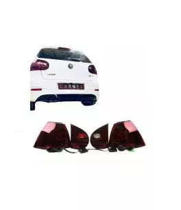 Πισινά Φανάρια Set Για Vw Golf V (5) 03-08 Led Urban Style Cherry Red/Smoke Winjet 