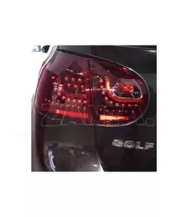 Πισινά Φανάρια Set Για Vw Golf V (5) 03-08 Led Urban Style Cherry Red/Smoke Winjet 