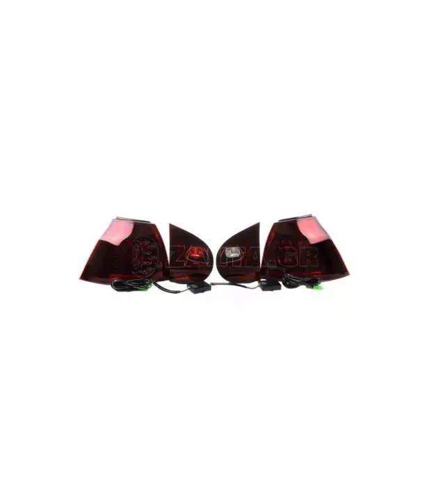 Πισινά Φανάρια Set Για Vw Golf V (5) 03-08 Led Urban Style Cherry Red/Smoke Winjet