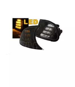Μπροστινά Φλας Για Bmw 3 E46 Coupe/Cabrio 99-01 Κουμπωτά Led Μαύρα 2 Τεμάχια Eagle Eyes 