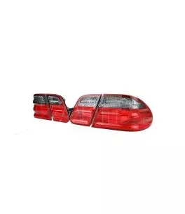 Πισινά Φανάρια Set Για Mercedes-Benz E-Class W210 95-02 Κόκκινο/Φιμέ Depo 