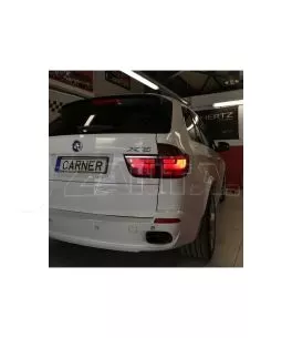 Πισινά Φανάρια Set Για Bmw X5 E70 07-10 Led Bar LCI Look Κόκκινο/Crystal Depo 