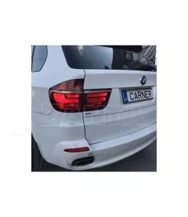 Πισινά Φανάρια Set Για Bmw X5 E70 07-10 Led Bar LCI Look Κόκκινο/Crystal Depo 