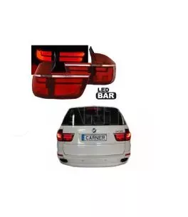 Πισινά Φανάρια Set Για Bmw X5 E70 07-10 Led Bar LCI Look Κόκκινο/Crystal Depo 