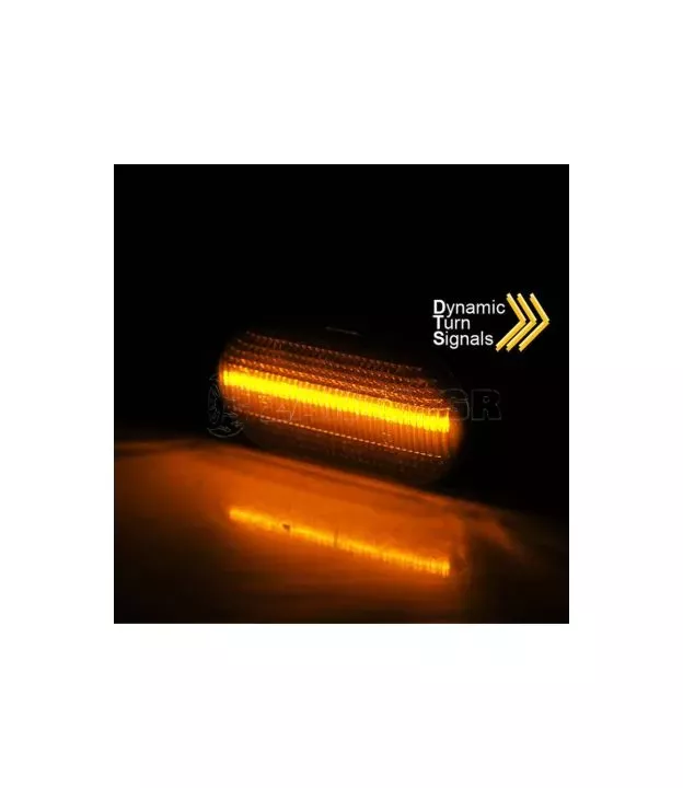 Πλαϊνά Φλας Φτερού Για Smart / Renault / Nissan / Opel / Dacia Led Dynamic Smoke 2 Τεμάχια