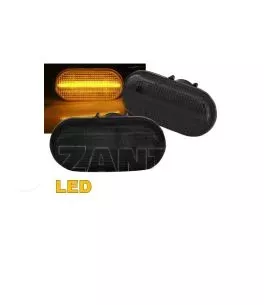 Πλαϊνά Φλας Φτερού Για Smart / Renault / Nissan / Opel / Dacia Led Dynamic Smoke 2 Τεμάχια 